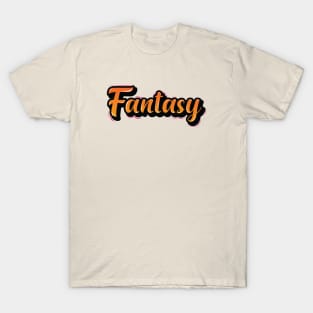 Retro Megical Fantasy Lettering T-Shirt